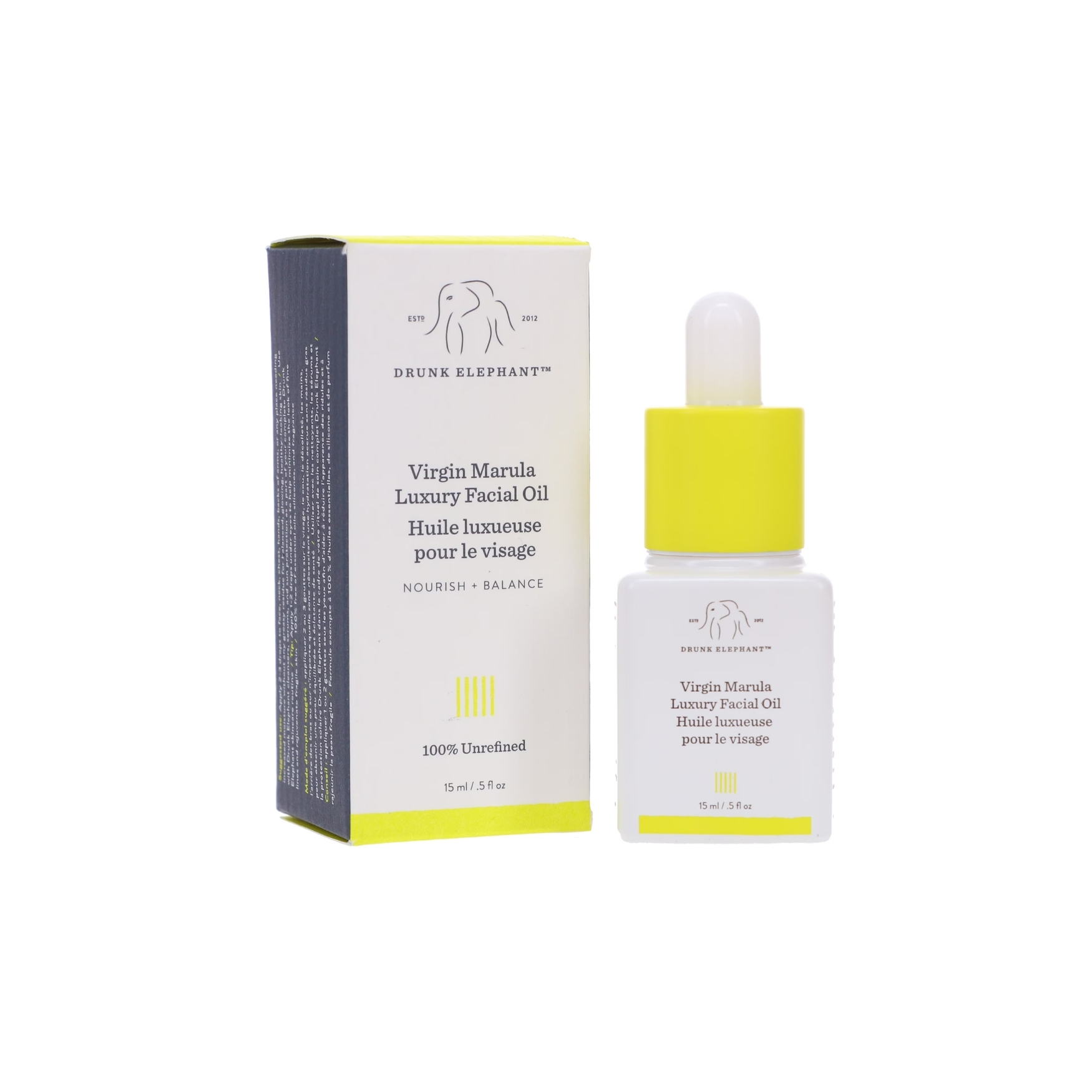Drunk Elephant Virgin Marula Luxury Facial Oil 100% Unrefined 15Ml